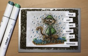 Greeting card, funny, Ohuhu alcohol markers