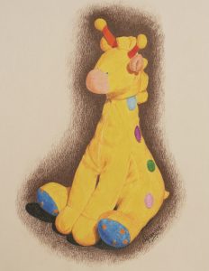 Colored pencil drawing of my son's favourite toy